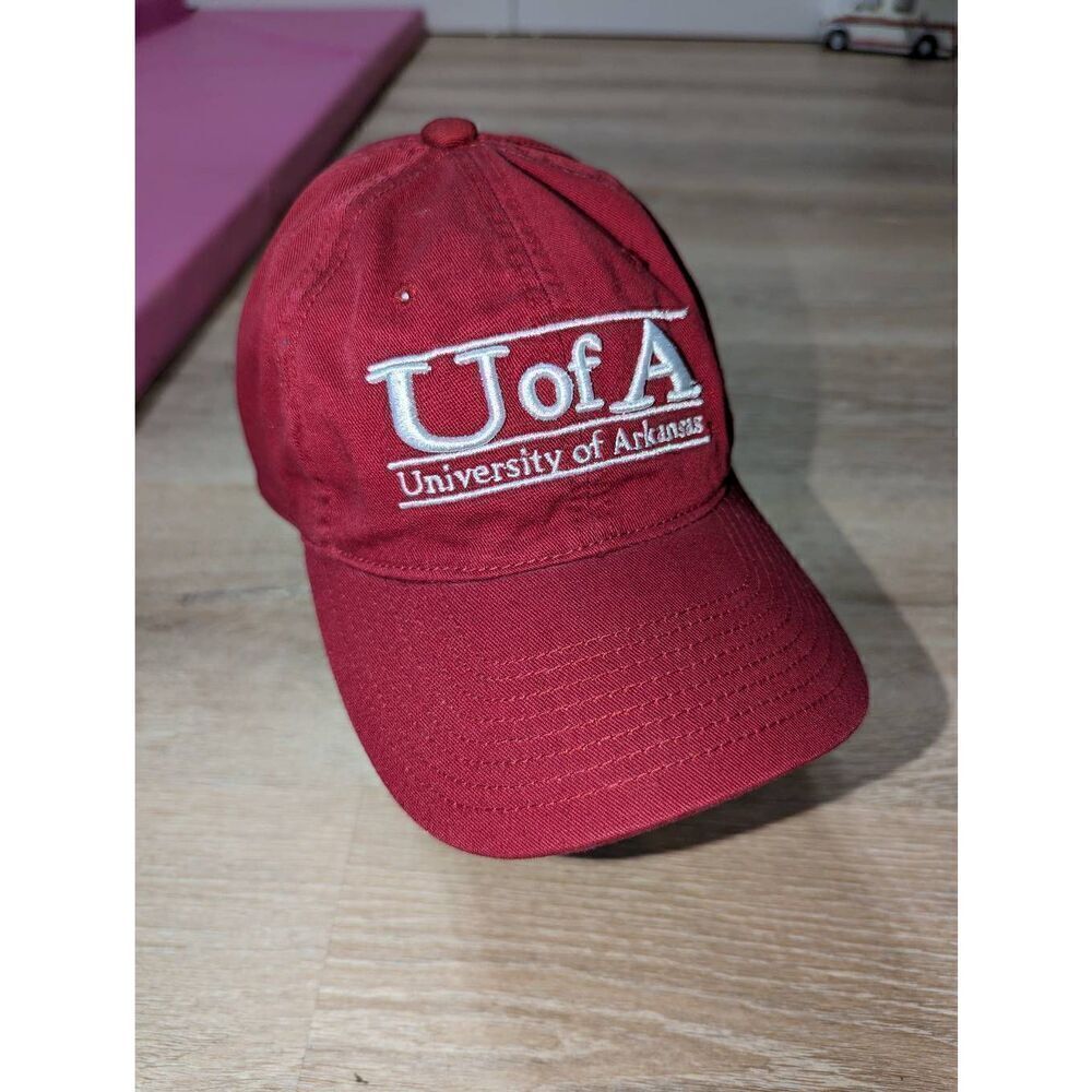 Vintage University Of Arkansas Three Bar Baseball Cap Hat 90's - Picture 2 of 11